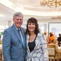 President Haas with President-elect Philomena Mantella standing together at Naples 2019